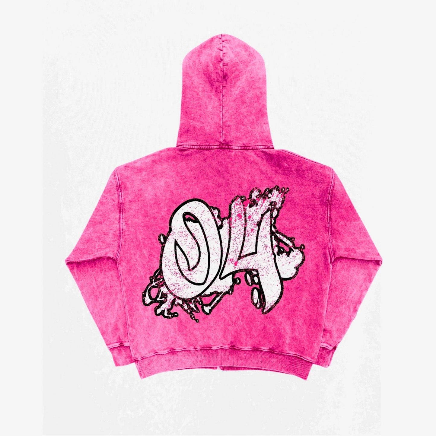 Pink Acid Wash Zip Ups