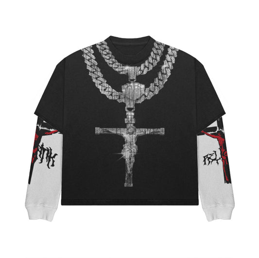 Jesus Piece Double Layer Tee